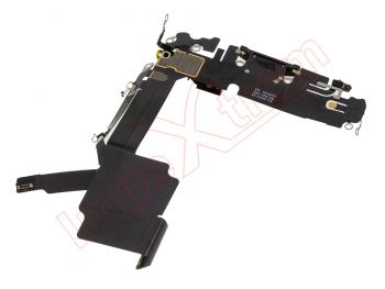 Cable flex de carga con conector negro premium para iPhone 15 pro, a3102. Calidad PREMIUM